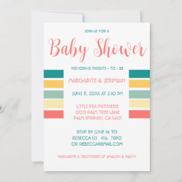 Recibamos la invitación de Baby Shower de Beachy
