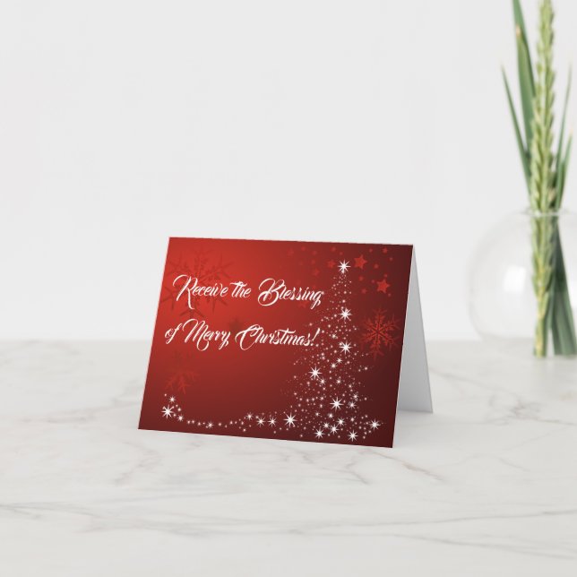 Recibir la bendición de la tarjeta navideña de Fel (Anverso)