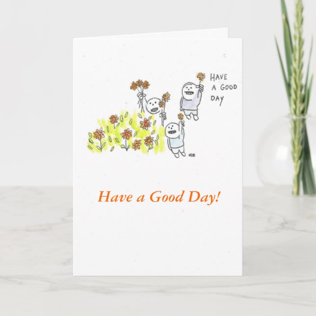 Recibir una tarjeta de felicitación de buen día (Anverso)