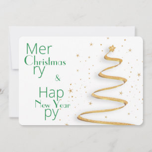 Recibo de feriado de Navidades de tipografía simpl