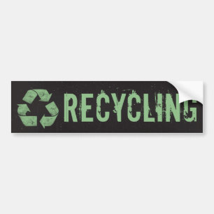 Reciclaje de la etiqueta de la papelera de