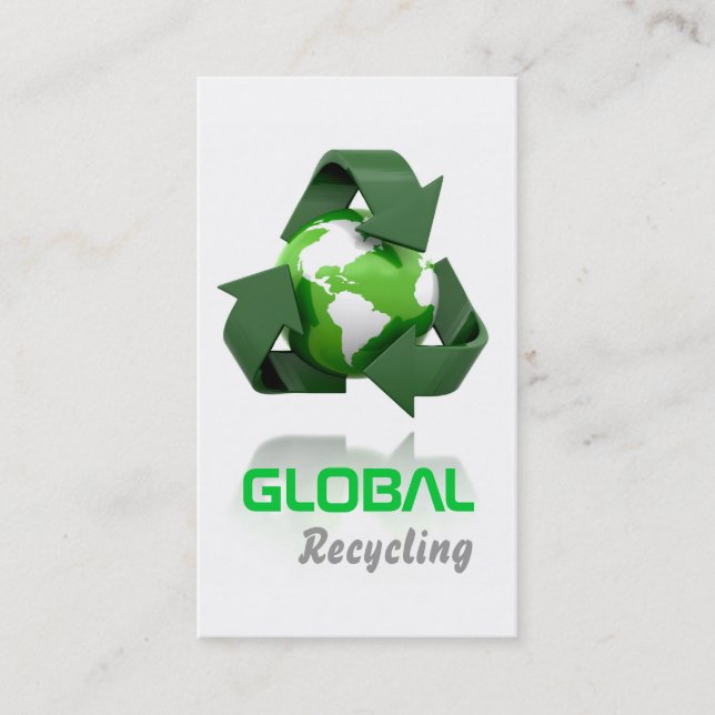 Reciclaje de la tarjeta de visita de la compañía (Anverso)