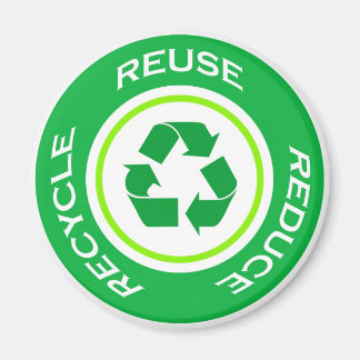 Reciclaje verde - imán