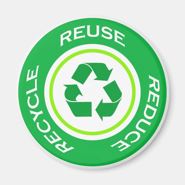 Reciclaje verde - imán (Frente)