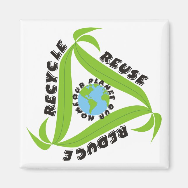 Reciclar, reutilizar, reducir imanes (Frente)