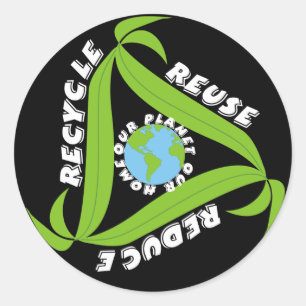 Reciclar, reutilizar, reducir Pegatinas