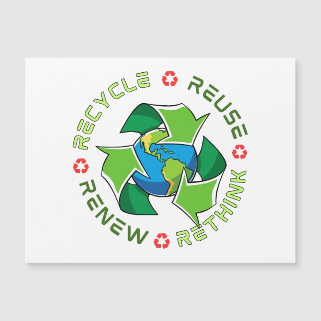 Reciclar, Reutilizar, Renovar, Repensar. Guardar p (Anverso)