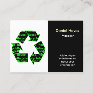 Reciclar tarjetas de presentación