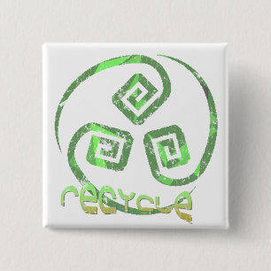 Recicle el botón tribal