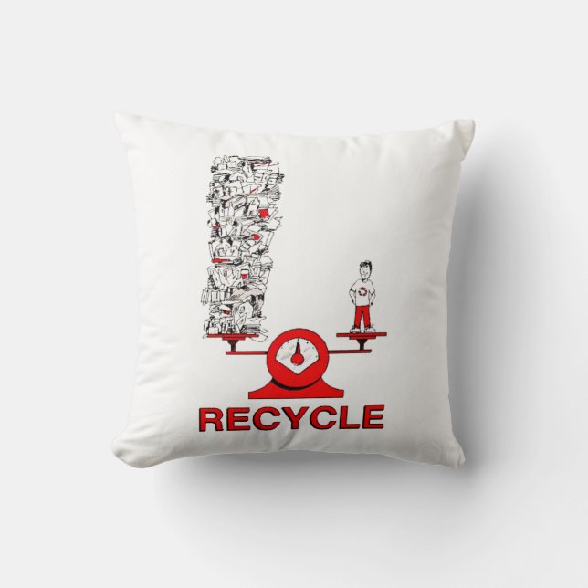 Recicle la almohada de la basura (Anverso)