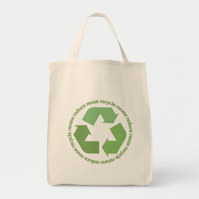 Recicle la bolsa de asas del símbolo (Frente)