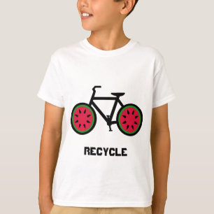 Recicle la camiseta de los niños del bycycle