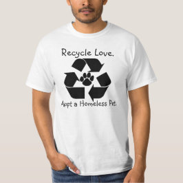 Recicle la camiseta del amor