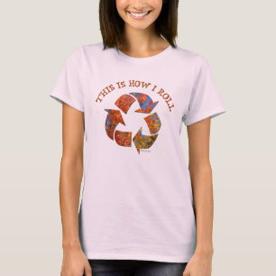 Recicle la camiseta del árbol del Rótulo