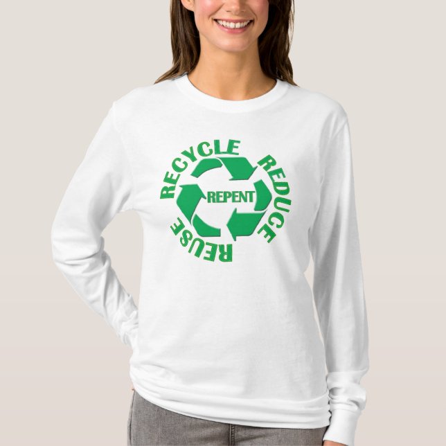 Recicle la camiseta del logotipo (Anverso)