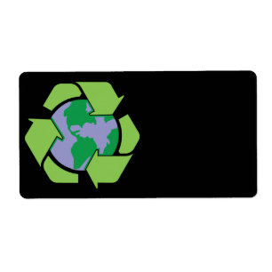 Recicle la etiqueta de la tierra