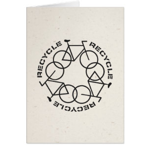 Recicle la tarjeta plegable