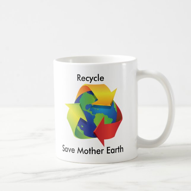 Recicle la taza de la madre tierra de la reserva (Derecha)