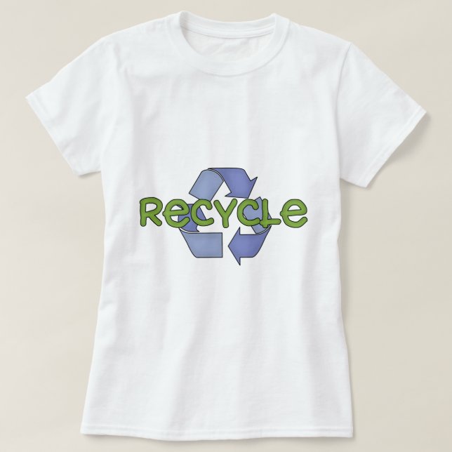 Recicle las camisetas y los regalos (Diseño del anverso)