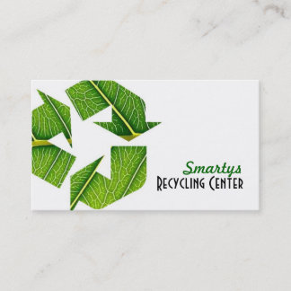 Recicle las tarjetas de visita