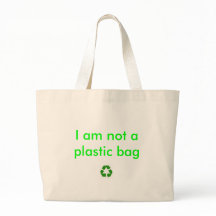 recicle, yo no son una bolsa de plástico