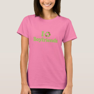 Reciclo camiseta Boyfriend / camiseta del Día de l