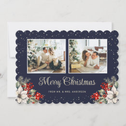 Recién casados 2 Foto Botánico Azul Feliz Navidad