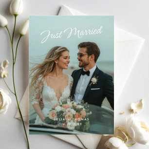 Recién Casados Anuncio de Foto de Boda