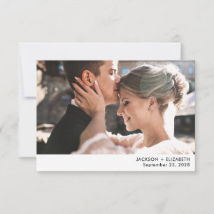Recién casados, anuncio de foto de fuga moderna