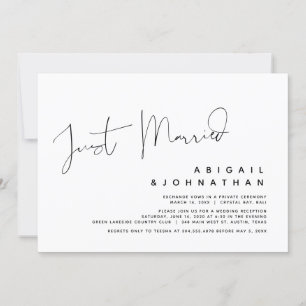 Recién Casados, Invitación de Boda para Fiesta de 