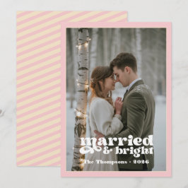 Recién casados Navidad Rubor y champán