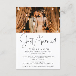 Recién Casados Se Fugaron Invitación Anuncio de Bo