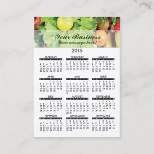 Recién hecho del calendario de la tarjeta de