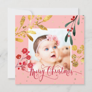 recién nacido chica Feliz Navidad