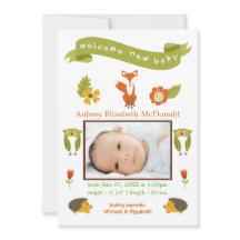 Recién nacido de bienvenida Woodland - Anuncio de 