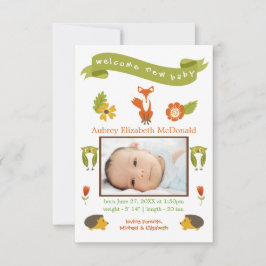 Recién nacido de bienvenida Woodland - Anuncio de 