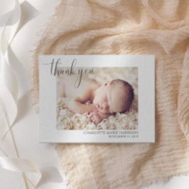 Recién nacido fotográfico simple Gracias Anuncio d