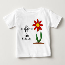 Recién nacido Gran Hermana Flor Pequeña Camiseta