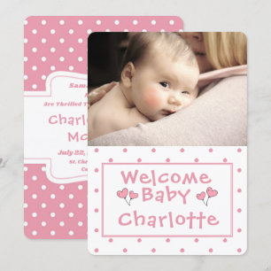 Recién nacido, Invitación fotográfica, Punto Polka