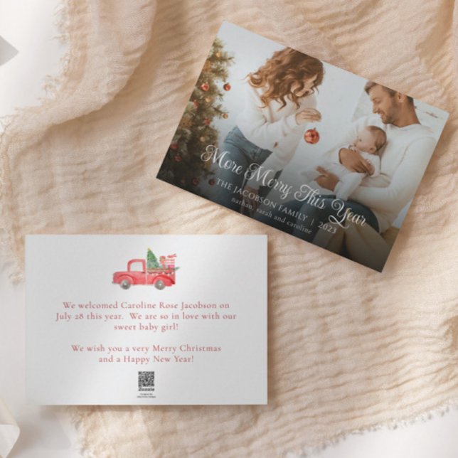 Recién nacido Más Cereza Este Año Navidad Familia (Subido por el creador)