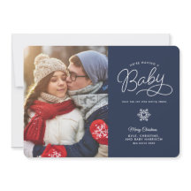 Recién nacido Navidades divertidos Invitación de e