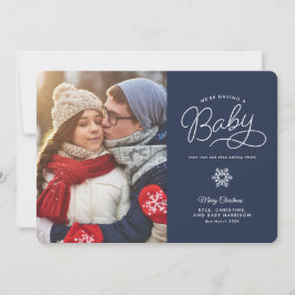 Recién nacido Navidades divertidos Invitación de e