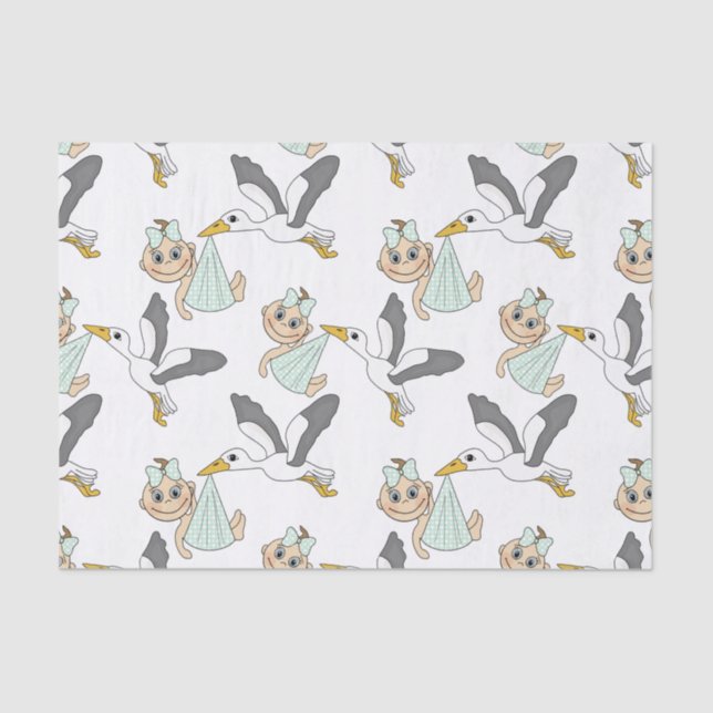 Recién nacido, papel seda 10lb, blanco (Anverso)