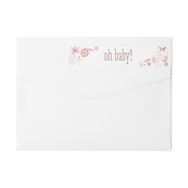 Recién nacido rosado suavemente floreciente del (Reverso)