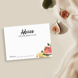 Recién Salido Del Mercado Tarjeta De Consejos De D