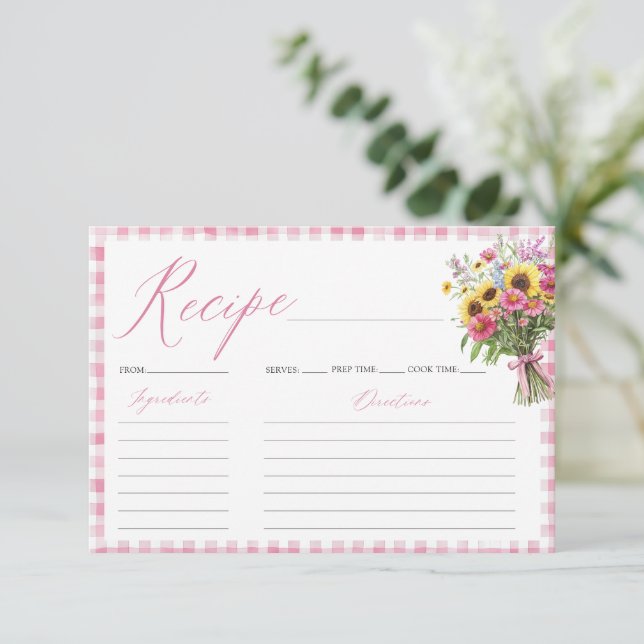 Recién Salido Del Mercado Tarjeta De Receta De Duc (Anverso de pie)