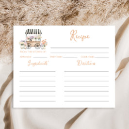 Recién Salido Del Mercado Tarjeta De Receta De Duc