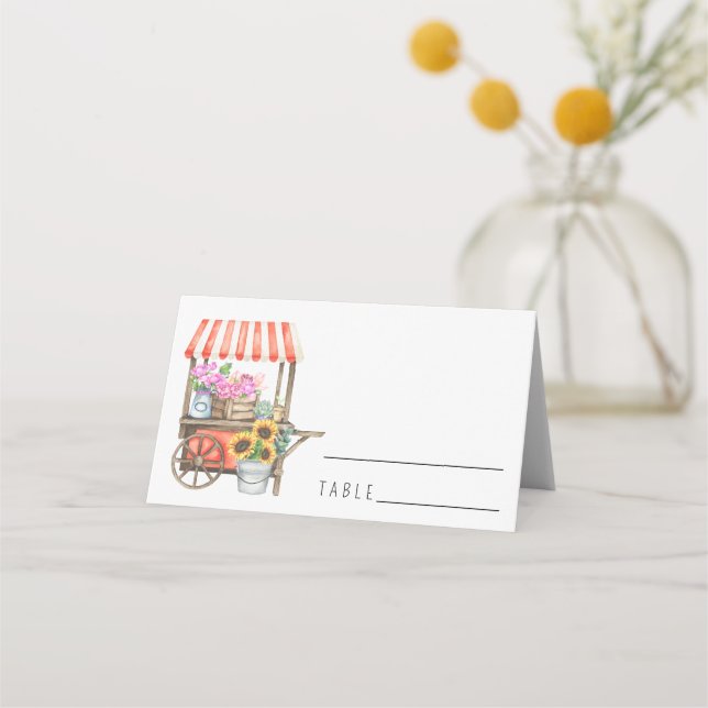 Recién salido del mercado - Tarjetas de lugar de b (Anverso)