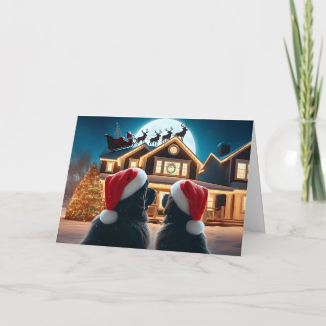 Recién visto la tarjeta de Navidades de Papá Noel  (Anverso)