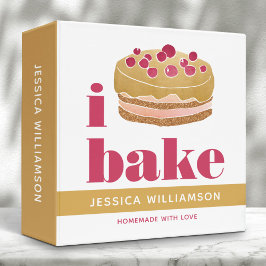 Recipe Cookbook Cake Gold Burgundy Bake Red Bake B